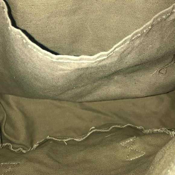 Vintage Military Square Soft Canvas Backpack 😘 - Picture 3 of 7
